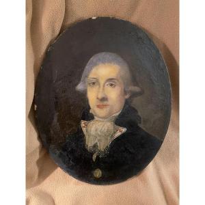 Oval Portrait, 18th Century, Of The Young "charles Henri Hector d'Estaing", Oil On Canvas, 1729/1794