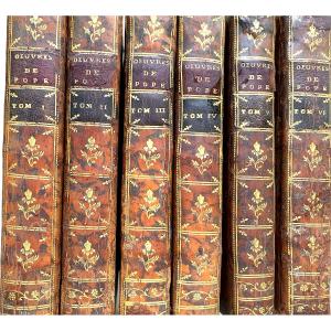 Various Works Of Pope, English Philosopher, Translated. Arksee & Merkus, 1758. Illustrated Edition