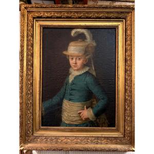 Portrait Of The Child Duke Of Montpensier, Born Antoine d'Orléans, Prince Of The Blood, French School, 18th Century