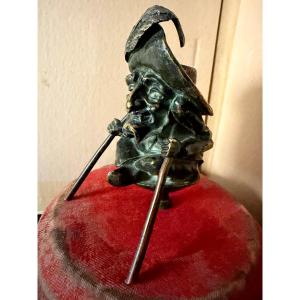 Caricatured 19th Century Candlestick