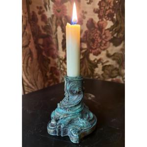 Louis XV Baroque Bronze Dressing Table Candlestik Circa XVIIIè