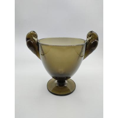 René Lalique - Ornis Smoked Birds Vase