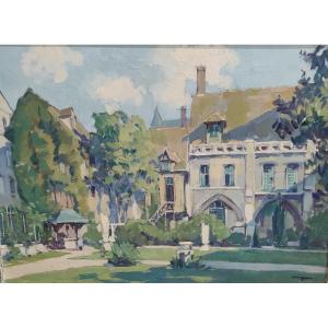 Louis Jacques Vigon - Hst View Of Rouen