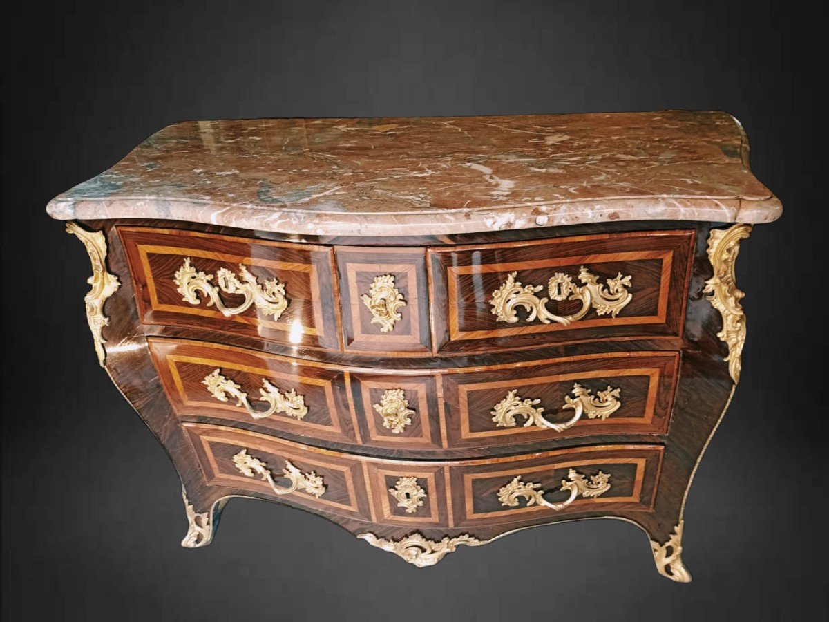 Cassettone, periodo Luigi XV, Francia XVIII secolo-photo-2