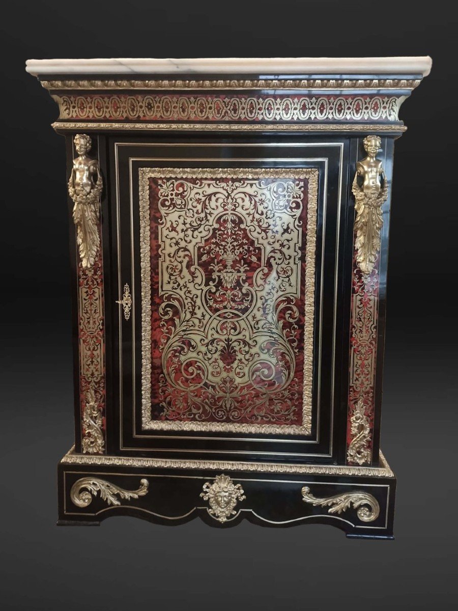 Coppia credenze Boulle Napoleone III-photo-3
