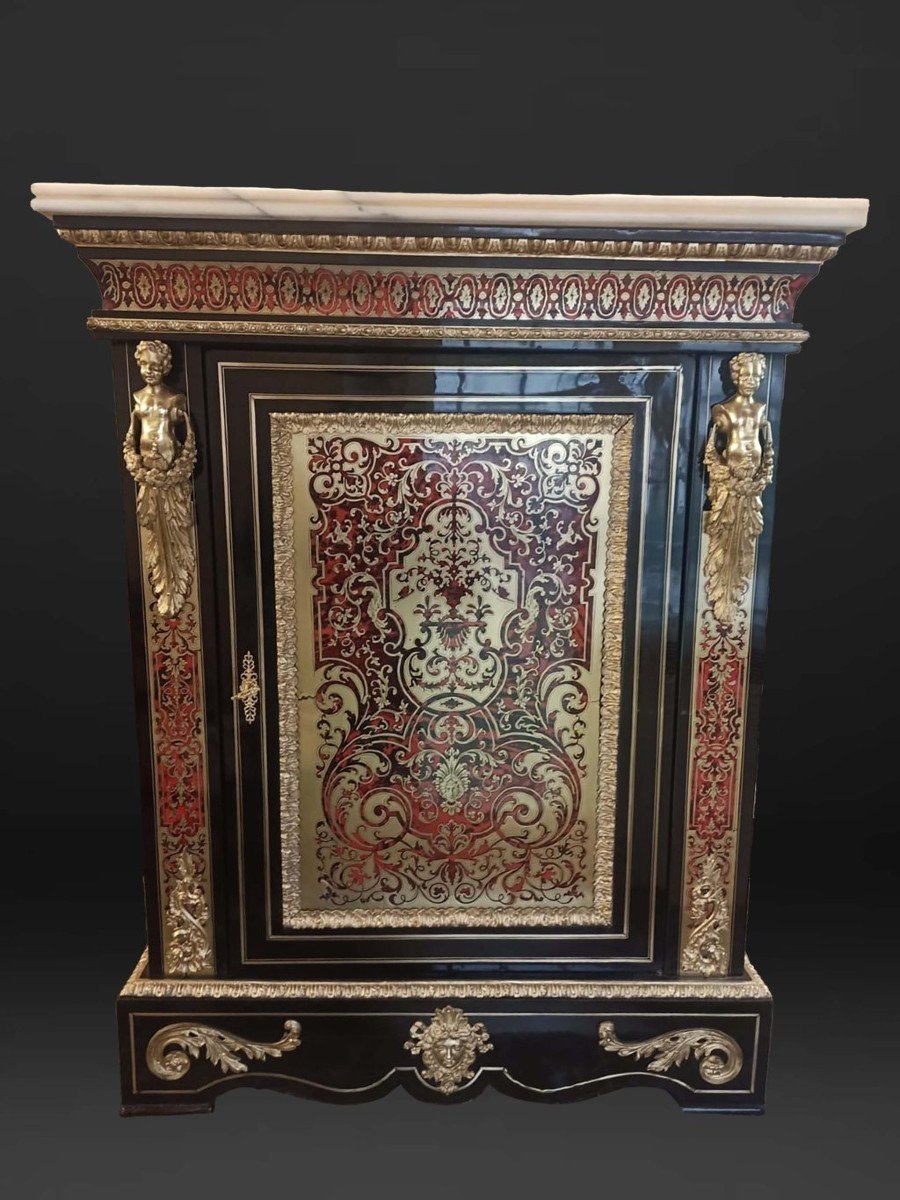 Coppia credenze Boulle Napoleone III-photo-4