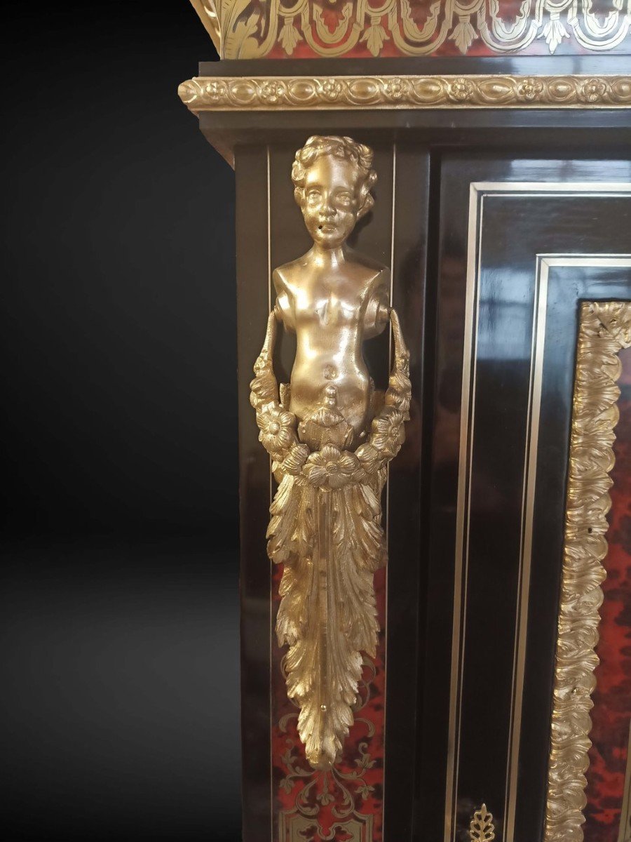 Coppia credenze Boulle Napoleone III-photo-5