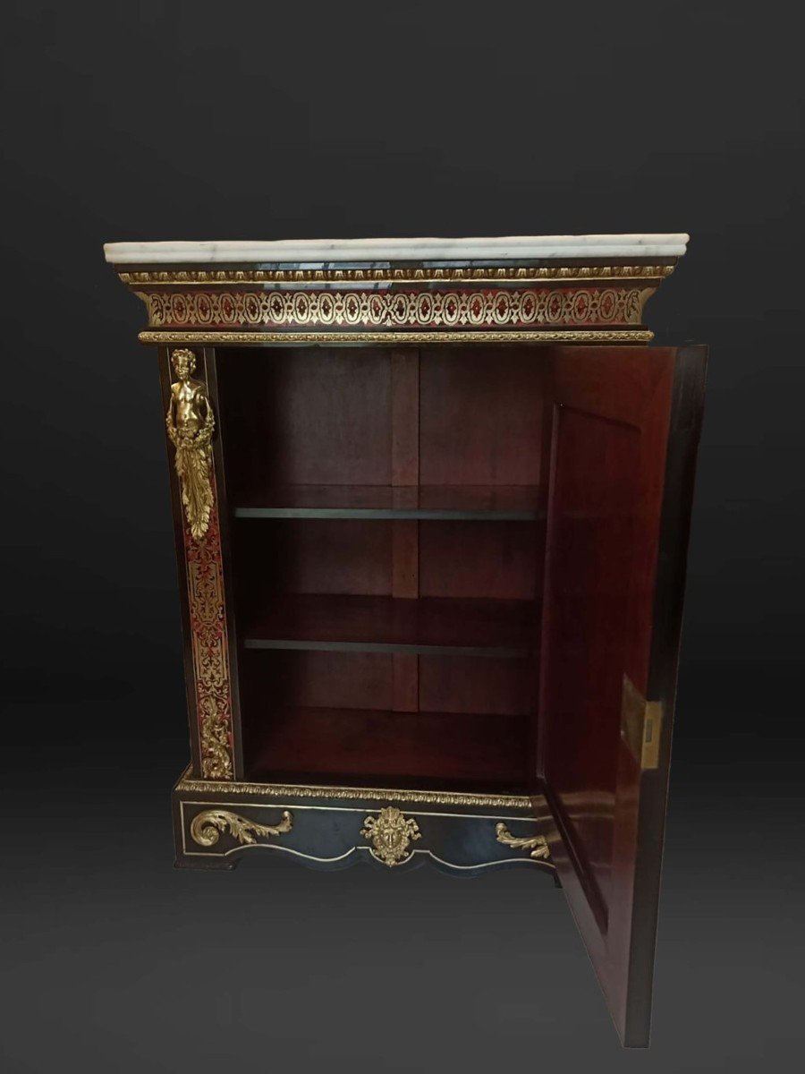 Coppia credenze Boulle Napoleone III-photo-7