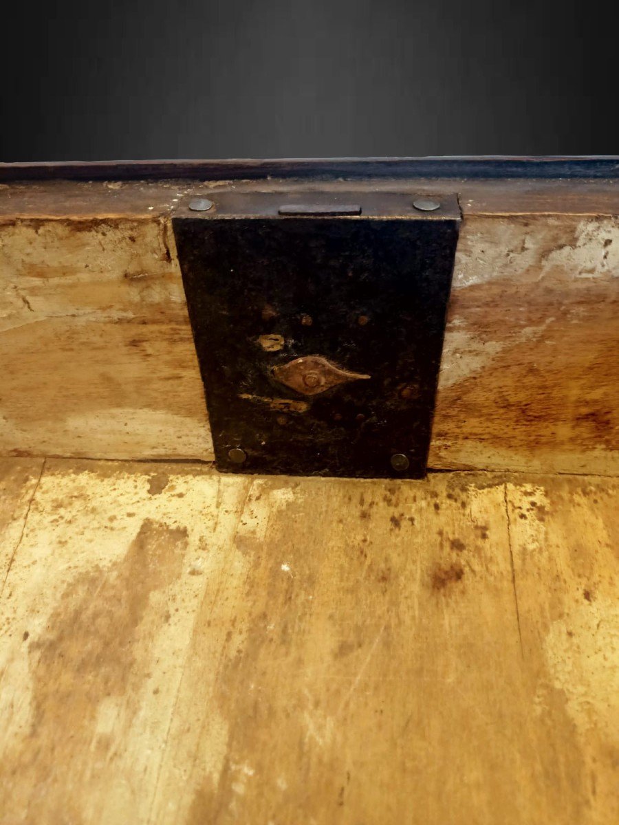 Scrivania Luigi XV in noce e palissandro-photo-4