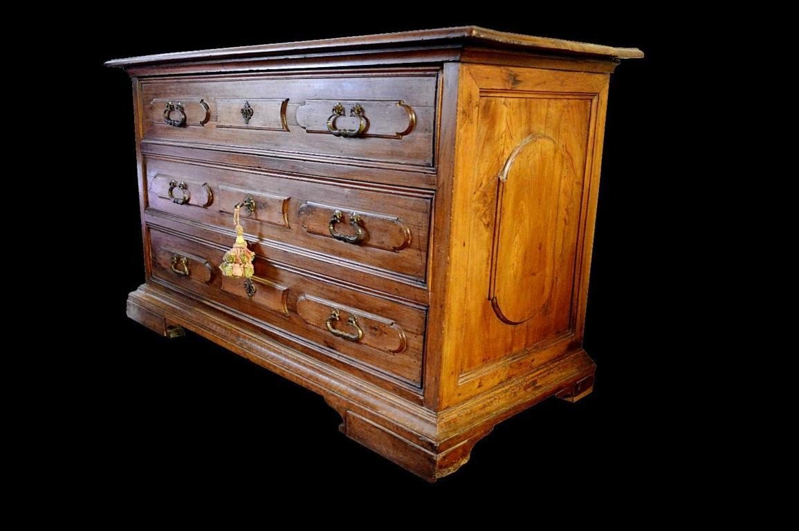 Cassettone canterano in noce Emilia XVIII-photo-2