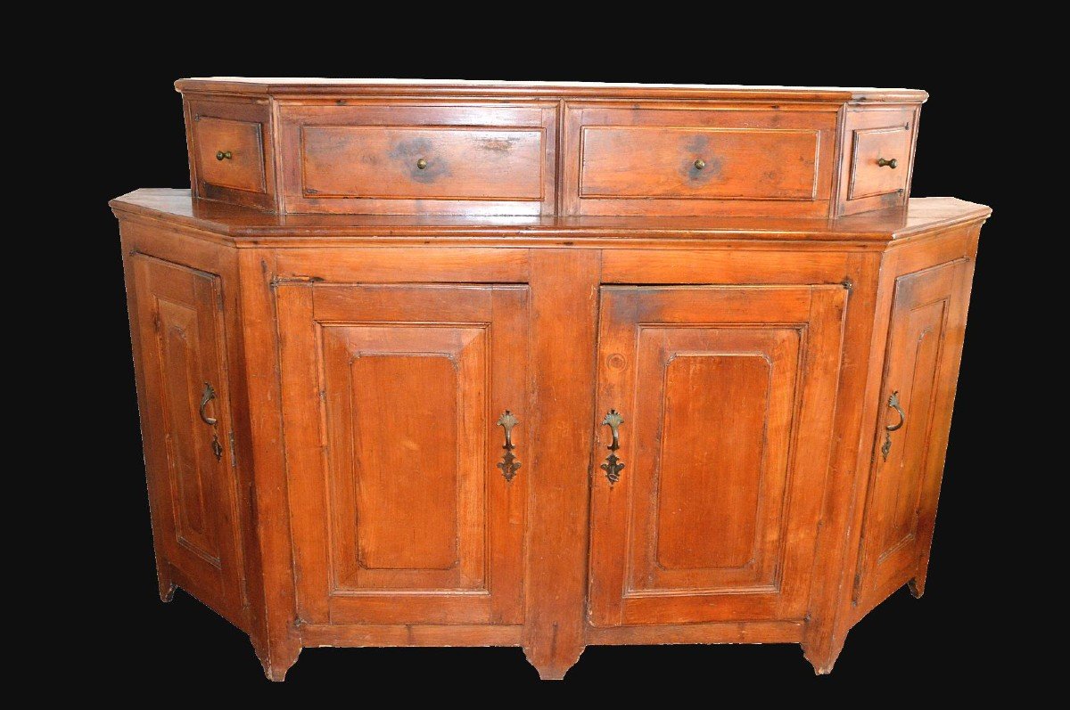 Credenza scantonata del setteccento in ciliegio