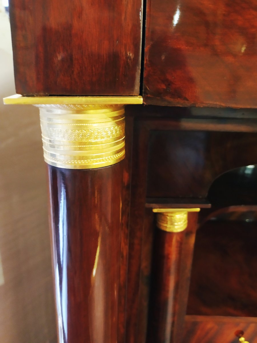 Secrétaire secretaire Empire En Acajou, France, XIX Siècle-photo-1