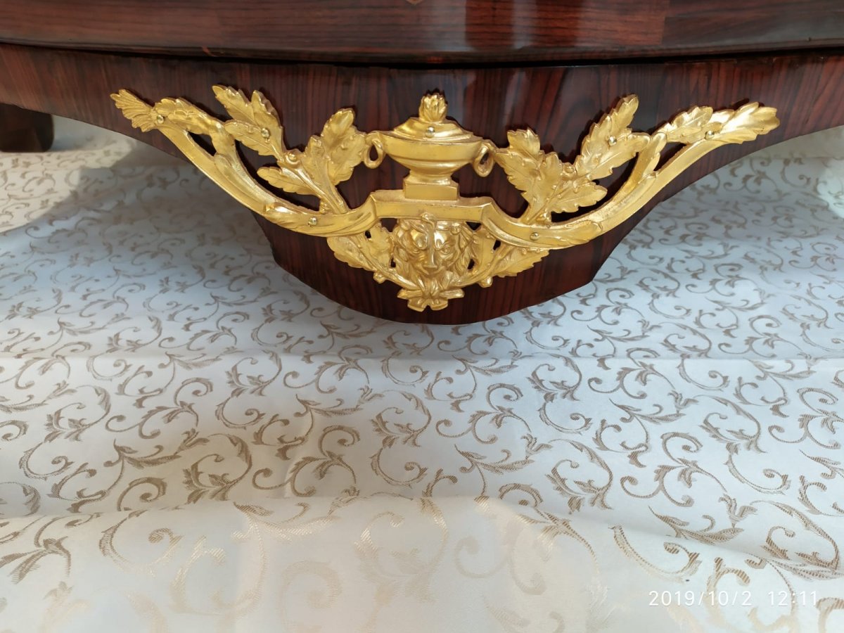 Commode Tombeau En Palissandre, Epoque Louis XV, Régence, Estampillé A. Dav XVIII Siècle-photo-2