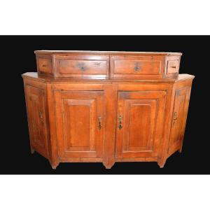 Credenza scantonata del setteccento in ciliegio
