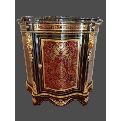 Meuble d'Appui, Buffet à Hauteur époque Napoléon III, Marquterie Boulle