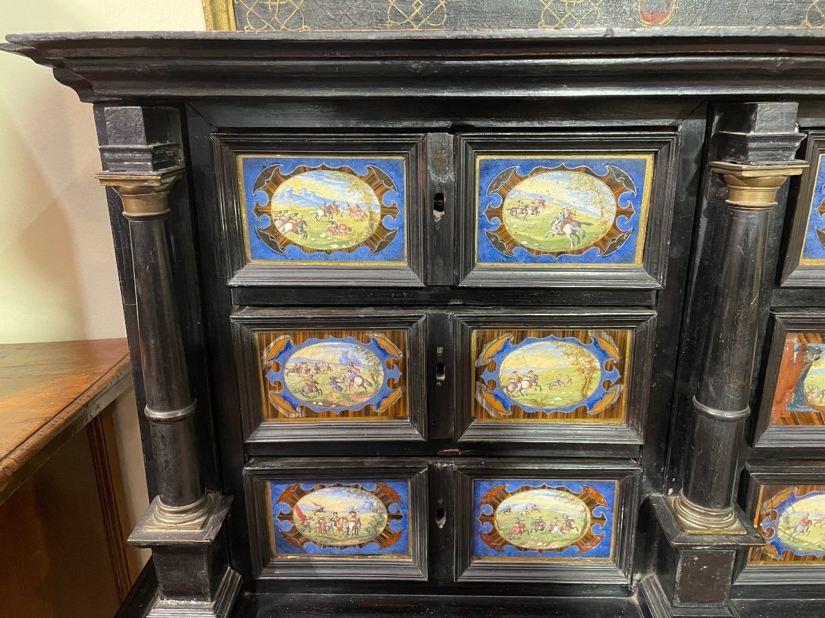 Monetiere con cassetti dipinti XVIIsecolo-photo-2