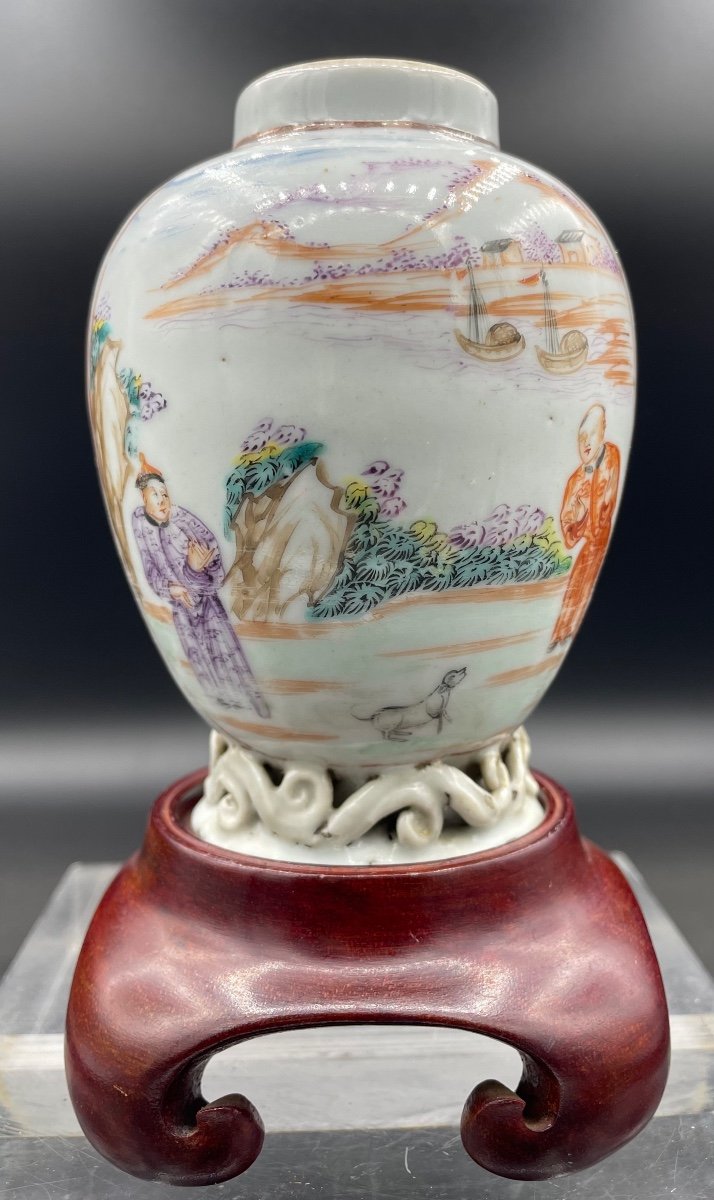 Piccolo vaso in porcellana Cina XVIII secolo-photo-3