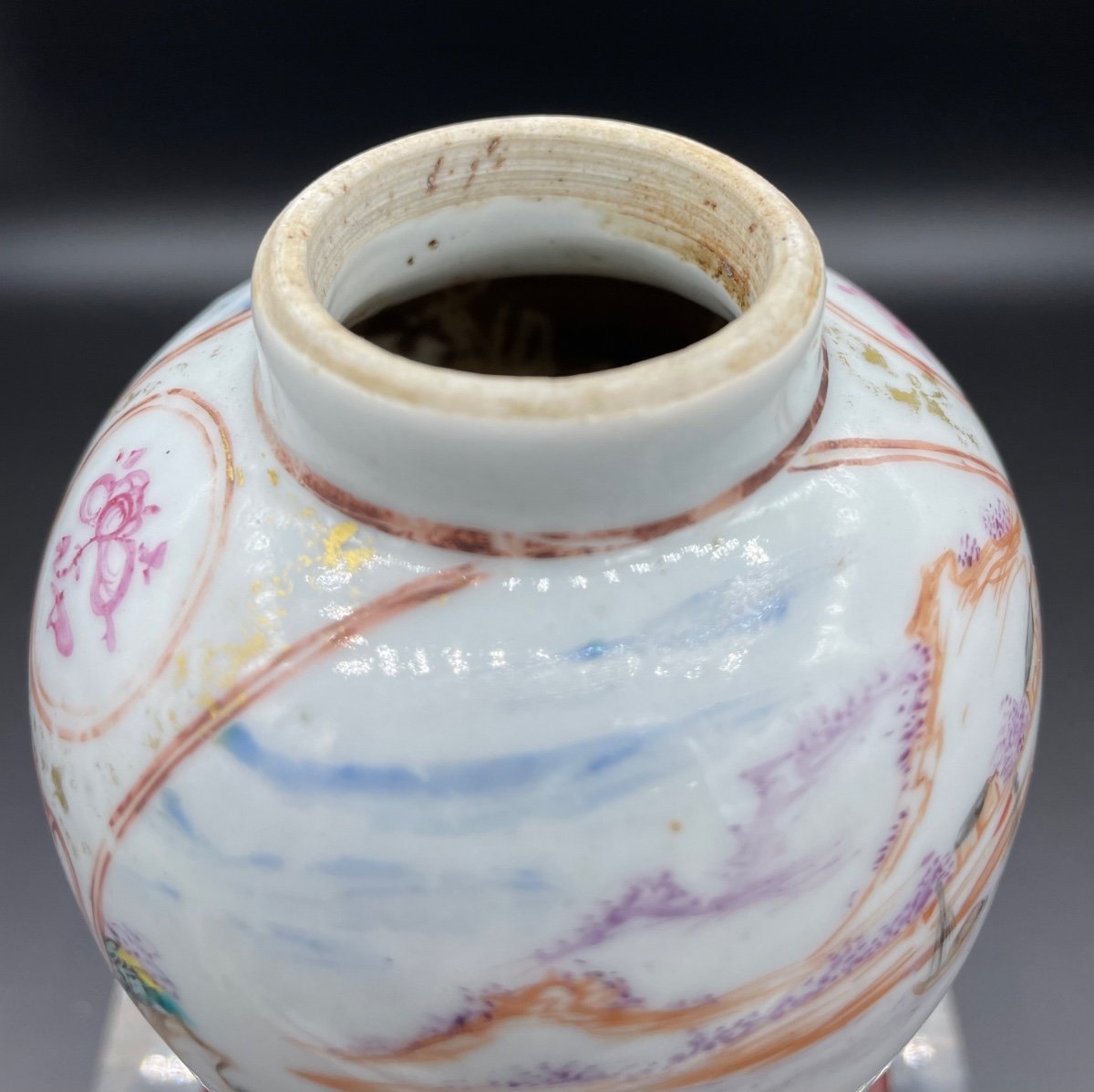 Piccolo vaso in porcellana Cina XVIII secolo-photo-2