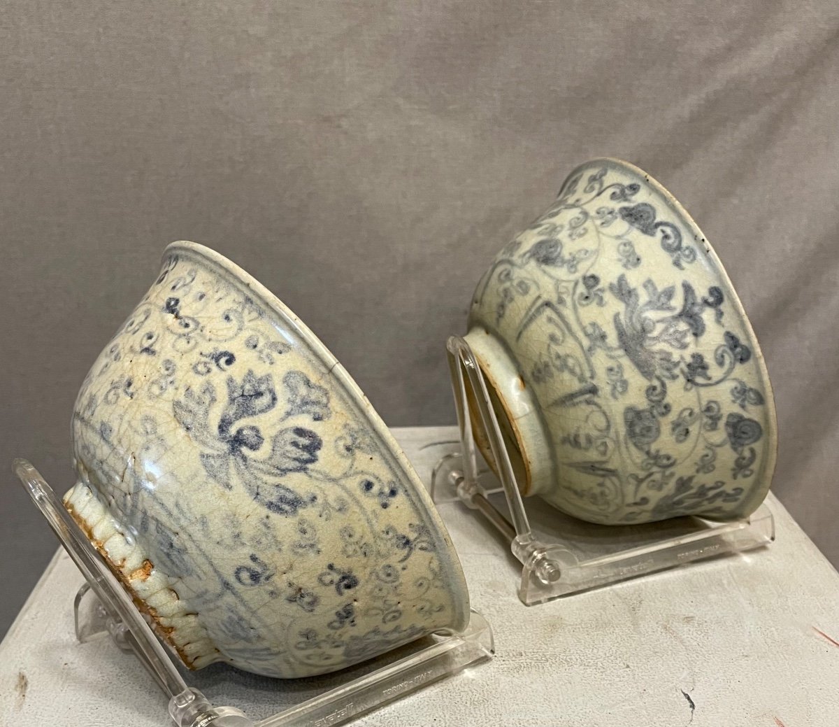Coppia di ciotole in porcellana Cina dinastia Ming -photo-4