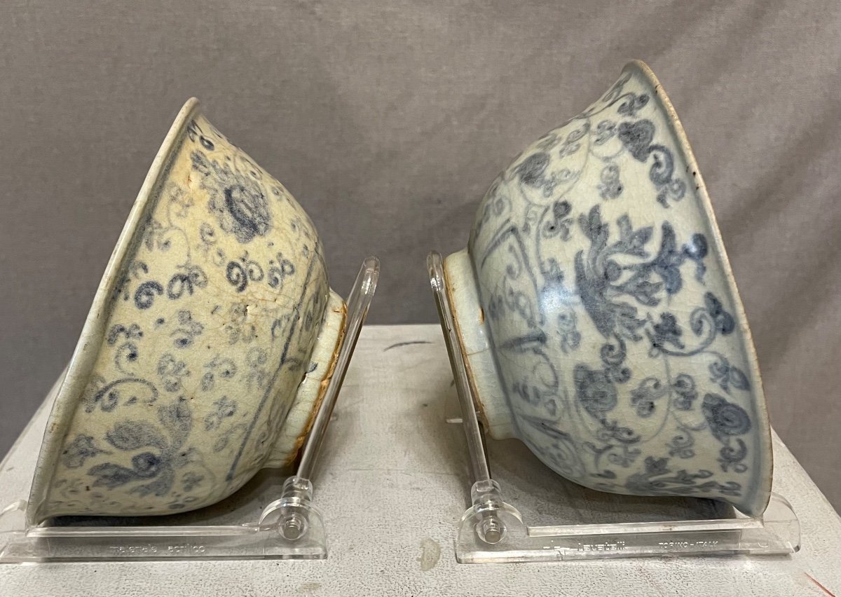 Coppia di ciotole in porcellana Cina dinastia Ming -photo-1