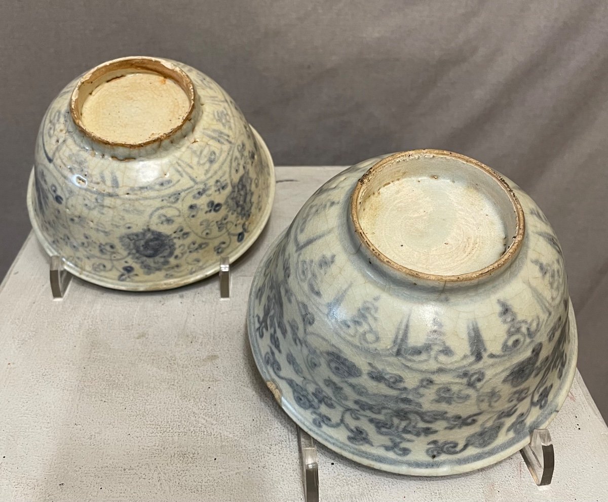 Coppia di ciotole in porcellana Cina dinastia Ming -photo-2