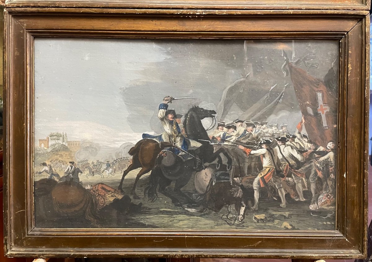 Coppia di battaglie francesi XVIIIsecolo-photo-3
