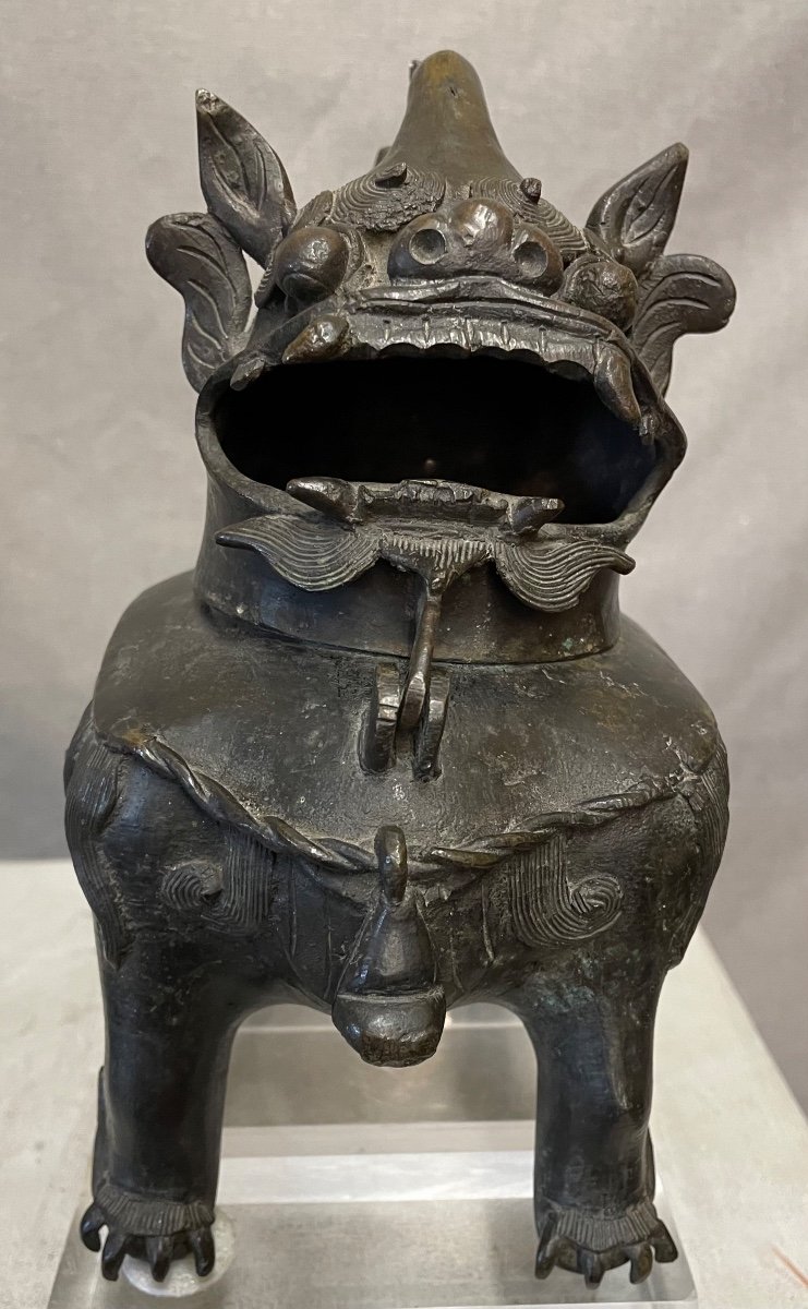 Incensiere in bronzo Cina epoca Ming-photo-2