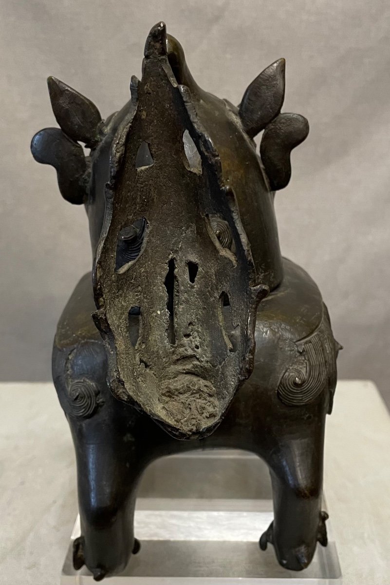 Incensiere in bronzo Cina epoca Ming-photo-4