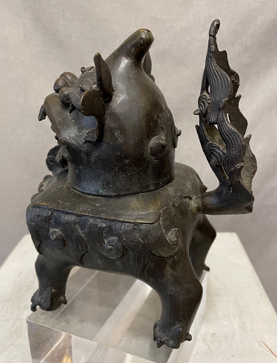 Incensiere in bronzo Cina epoca Ming-photo-1