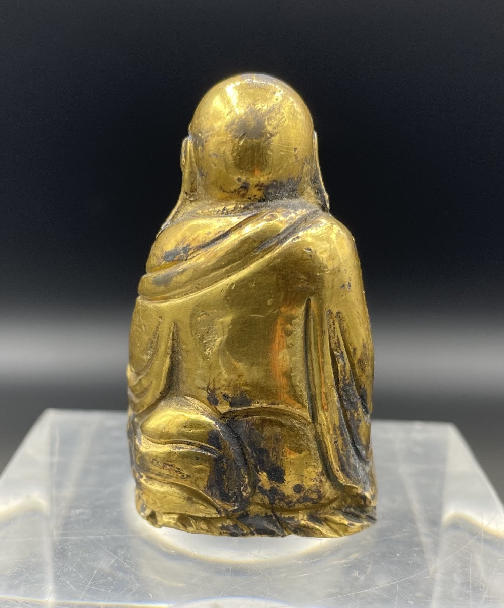 Piccolo bronzo dorato Cina XIXsecolo-photo-3