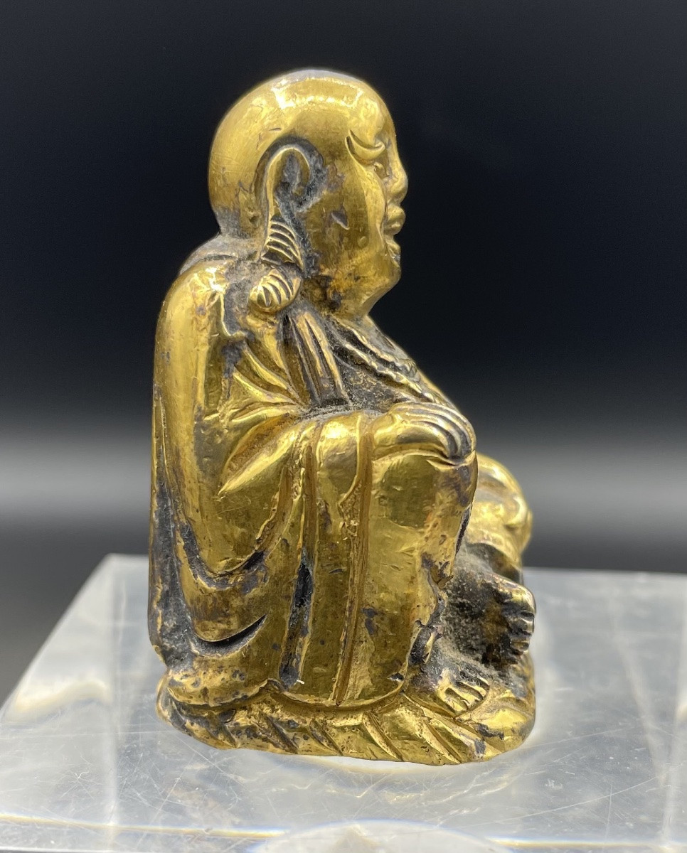 Piccolo bronzo dorato Cina XIXsecolo-photo-4