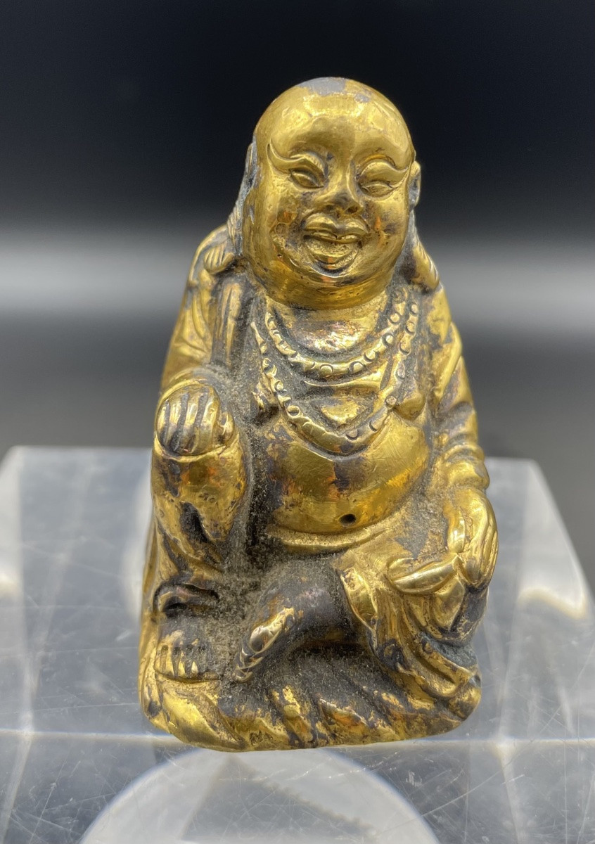 Piccolo bronzo dorato Cina XIXsecolo-photo-1