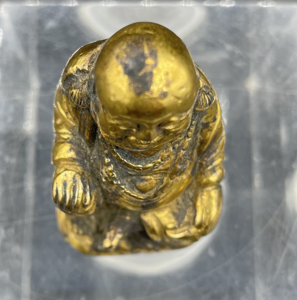 Piccolo bronzo dorato Cina XIXsecolo-photo-3