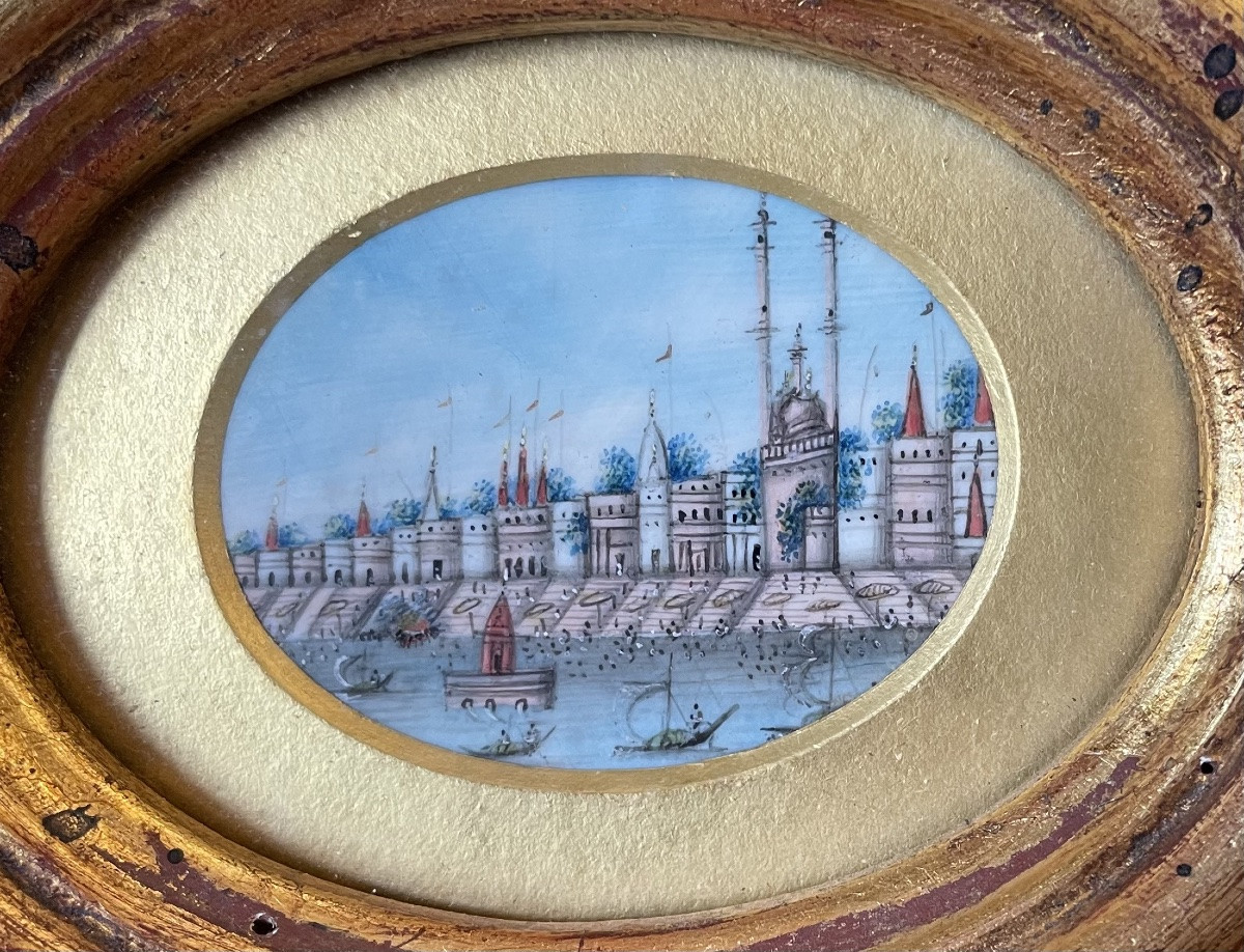 Sette miniature Indiane XIX / XX secolo-photo-1