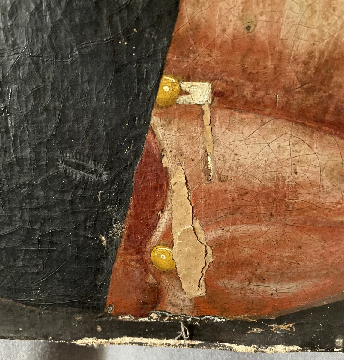 Olio su tela ritratto di brigante XIXsecolo -photo-1
