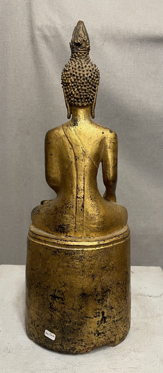 Buddha in legno dorato Tailandia 19secolo-photo-1