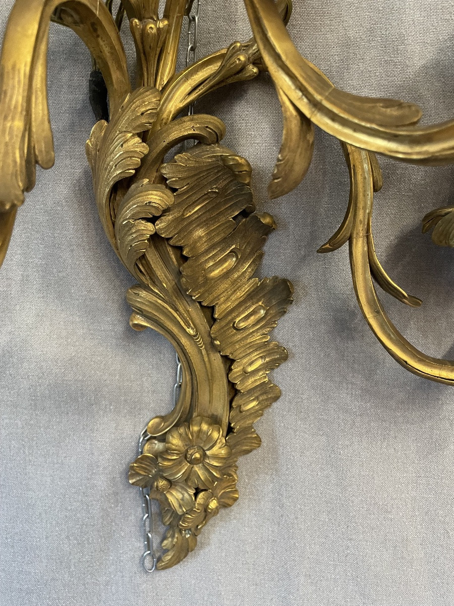 Coppia di appliqués in bronzo dorato XIXsecolo-photo-4