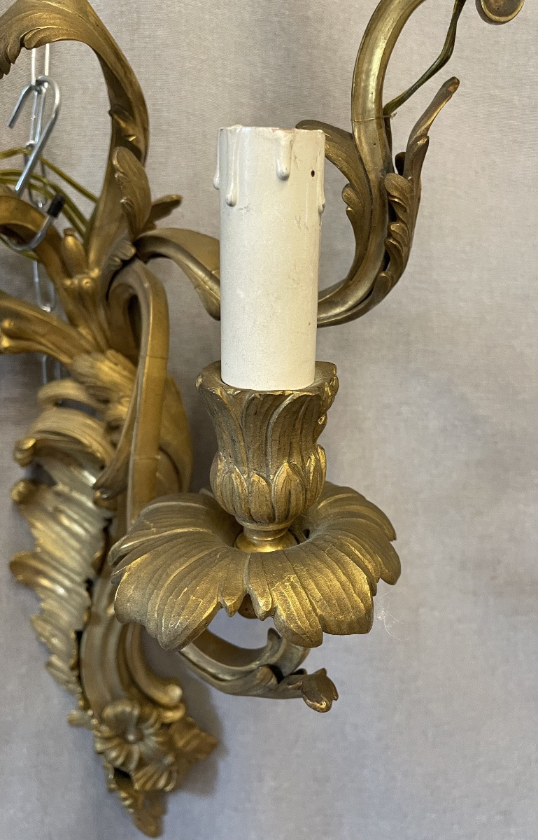 Coppia di appliqués in bronzo dorato XIXsecolo-photo-2