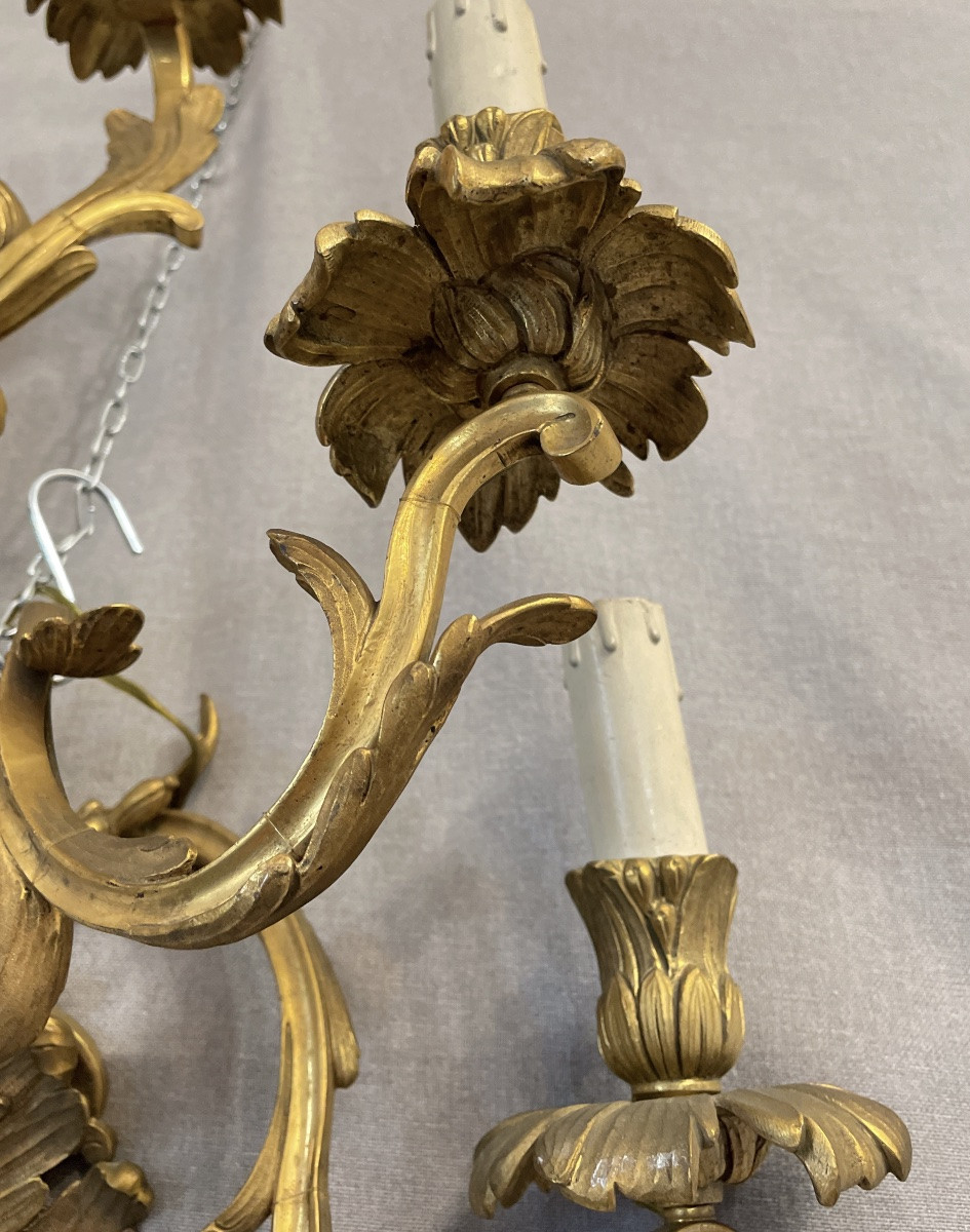 Coppia di appliqués in bronzo dorato XIXsecolo-photo-6