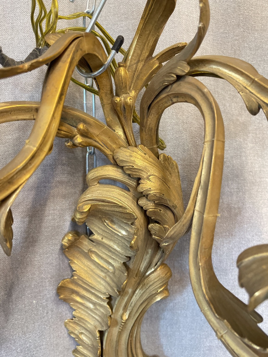 Coppia di appliqués in bronzo dorato XIXsecolo-photo-7