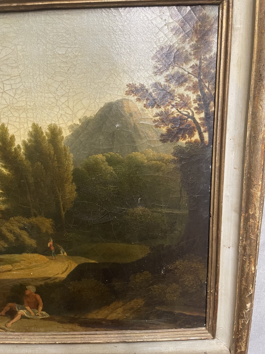 Olio su tela paesaggio  laziale XVIII /XIX secolo-photo-4