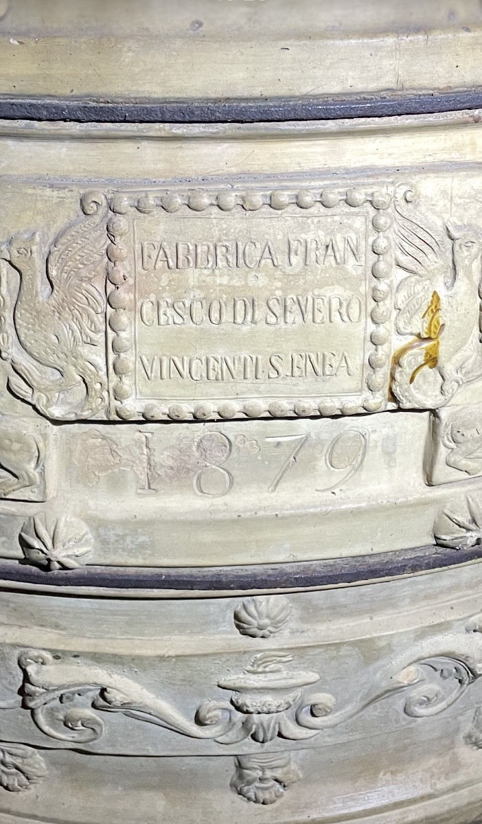 Grande e raro orcio da olio  in terra cotta XIXsecolo-photo-2