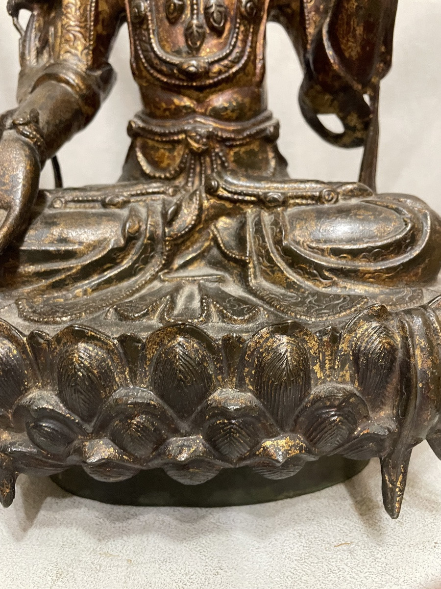 Grande bronzo Cinese  XVII/XVIIIsecolo-photo-3