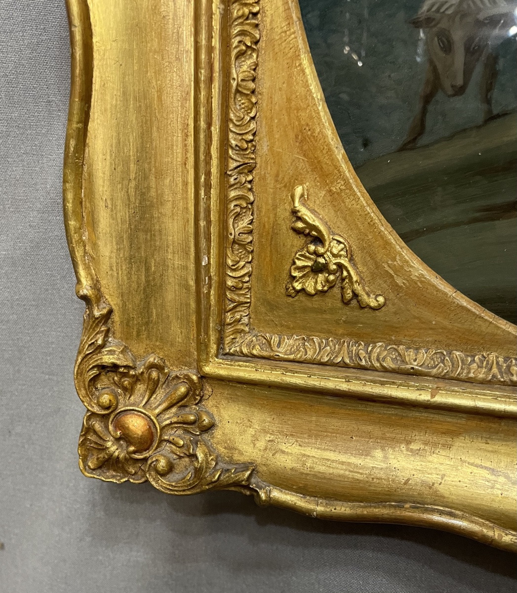 Coppia di dipinti sotto vetro XVIIIsecolo-photo-3