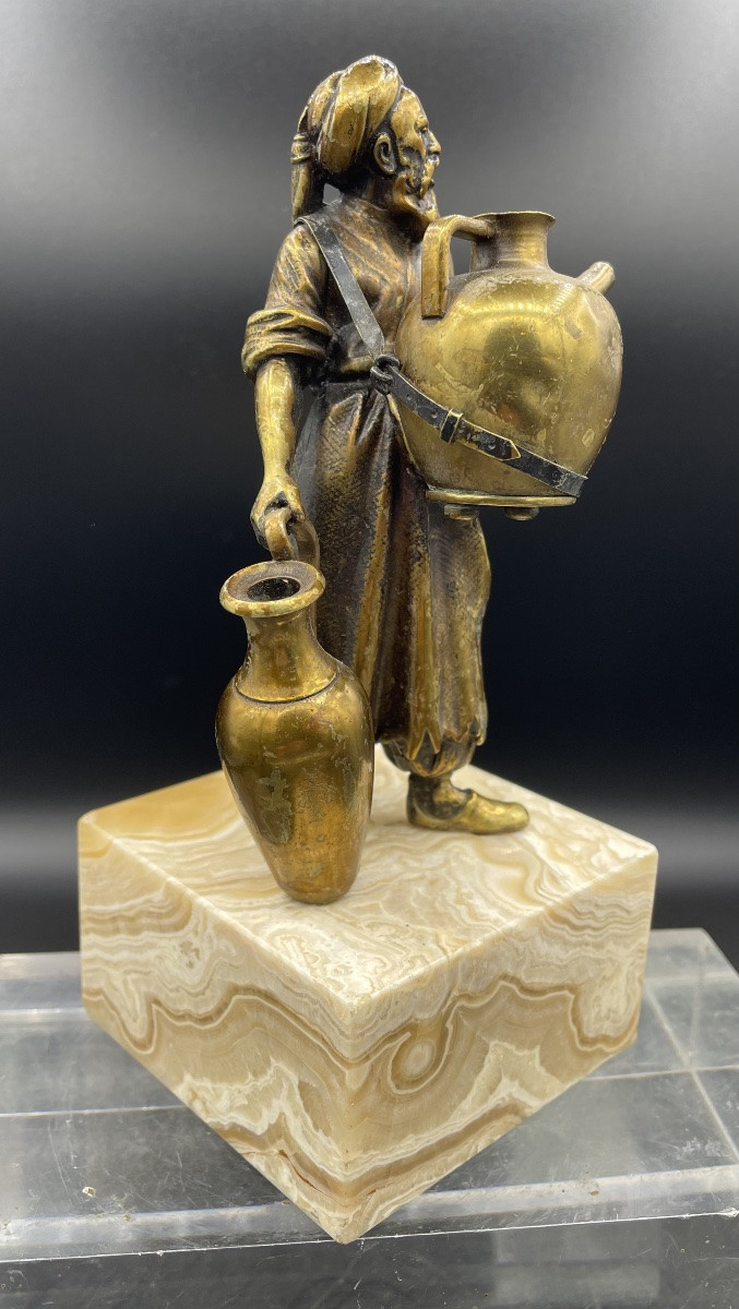 Venditore d’acqua arabo in bronzo XIX/XXsecolo-photo-2