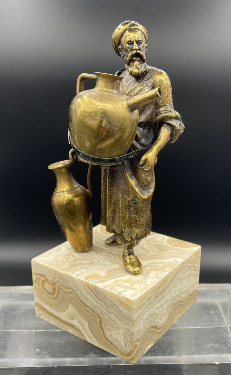 Venditore d’acqua arabo in bronzo XIX/XXsecolo