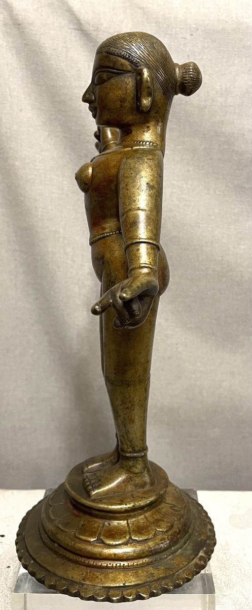 Figura di Radha in bronzo India XVII/XVIIIsecolo-photo-2