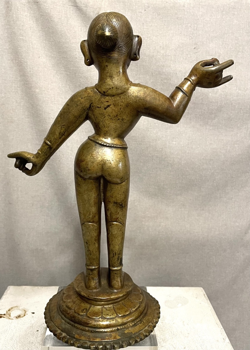 Figura di Radha in bronzo India XVII/XVIIIsecolo-photo-3
