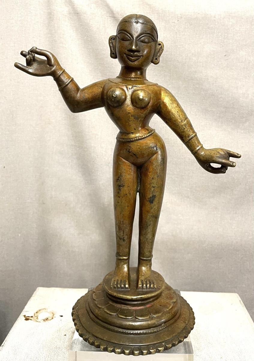 Figura di Radha in bronzo India XVII/XVIIIsecolo