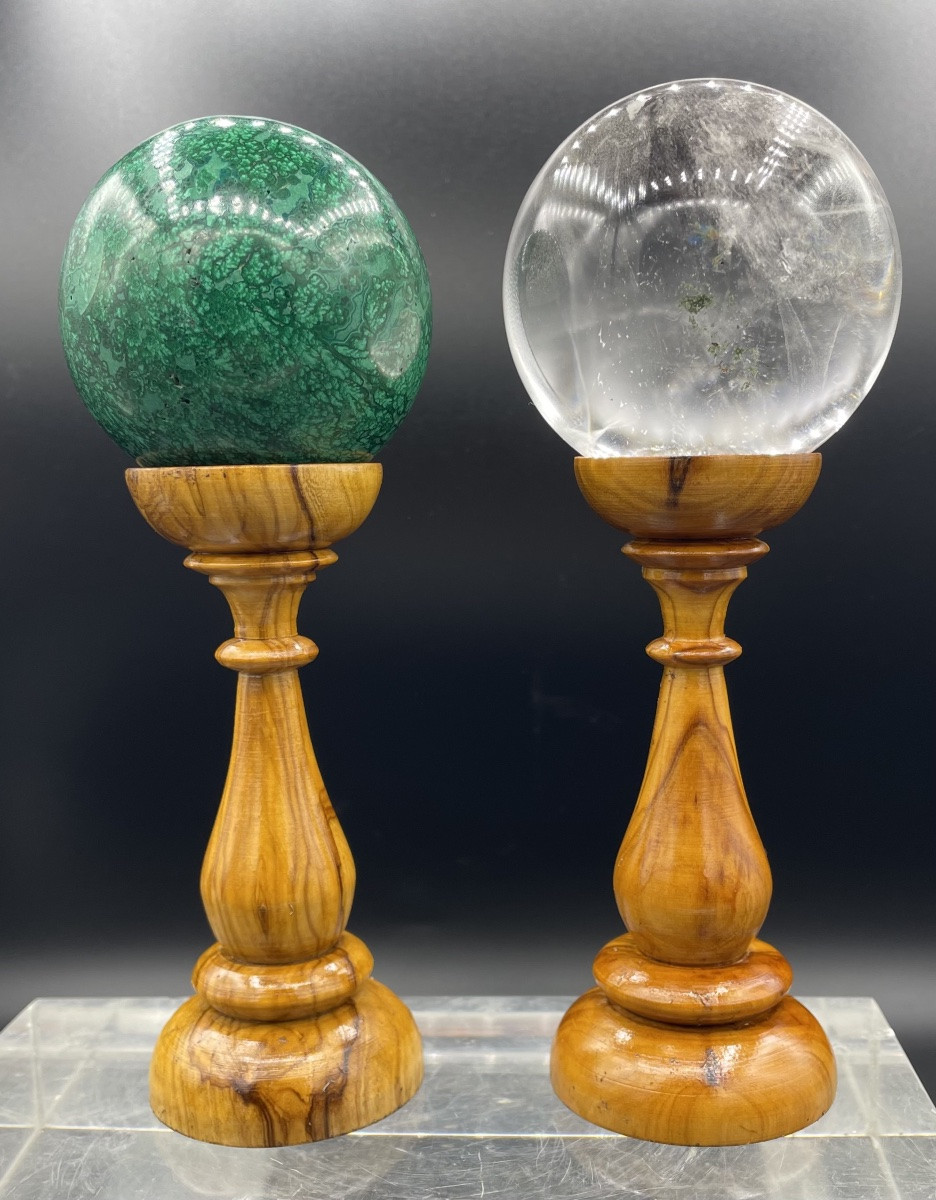 Coppia di sfere in pietra dura XXsecolo-photo-5